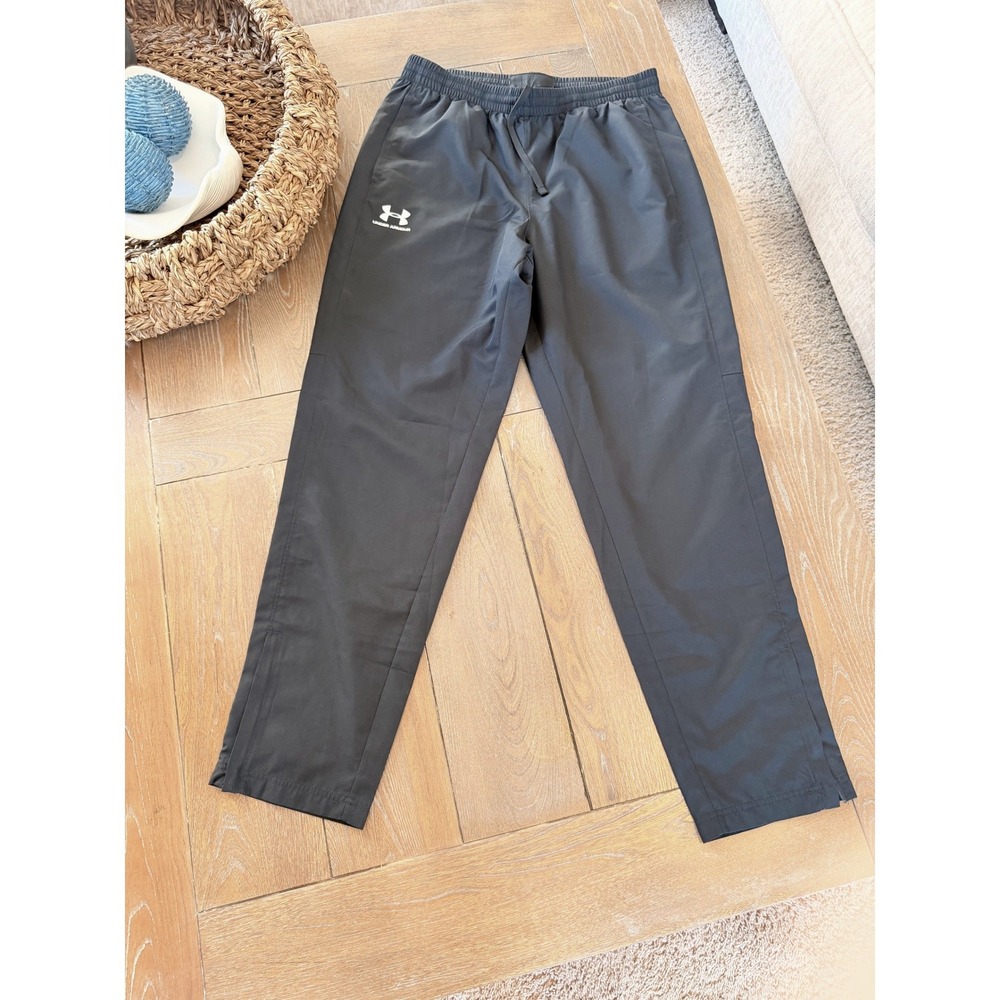 Under Armour Track Pants Loose Fit Men Black Large